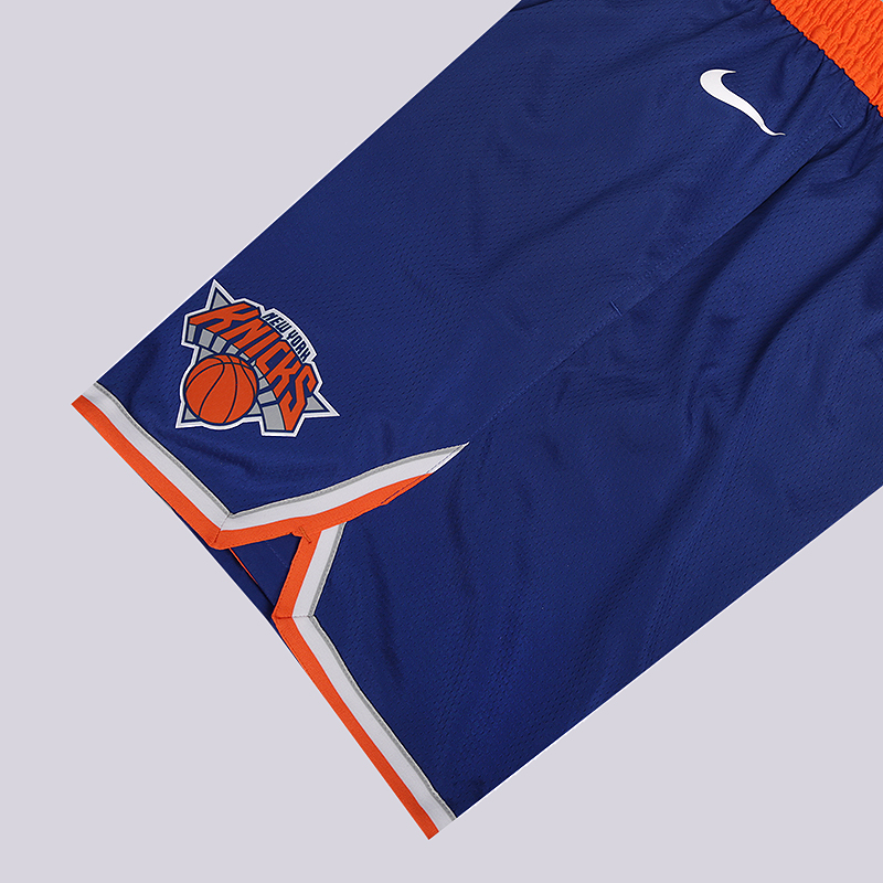 мужские синие шорты Nike NBA New York Knicks Icon Edition Swingman AH3877-495 - цена, описание, фото 2